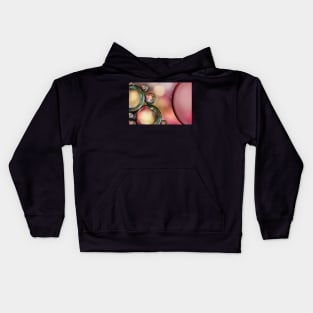 Bubble Abstract with Pink Sparkle Kids Hoodie